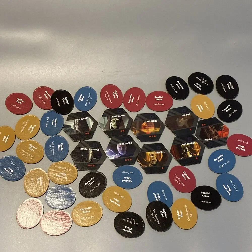 2005 Star Wars Risk Clone War Board Game Replacement Dice and Tokens